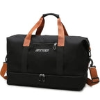 Nylon Duffel Bag for Travel – Large Capacity, Foldable, Shoe Compartment – Men & Women