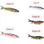 Pike Fishing Lures Artificial Multi Jointed Sections Hard Bait Trolling Pike Carp Fishing Tools