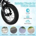 14 Inch Kids Bike with Basket and Training Wheels for Children Aged 4-5 Years Old