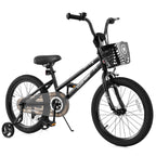 14 Inch Kids Bike with Basket and Training Wheels for Children Aged 4-5 Years Old
