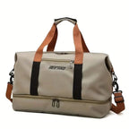 Nylon Duffel Bag for Travel – Large Capacity, Foldable, Shoe Compartment – Men & Women