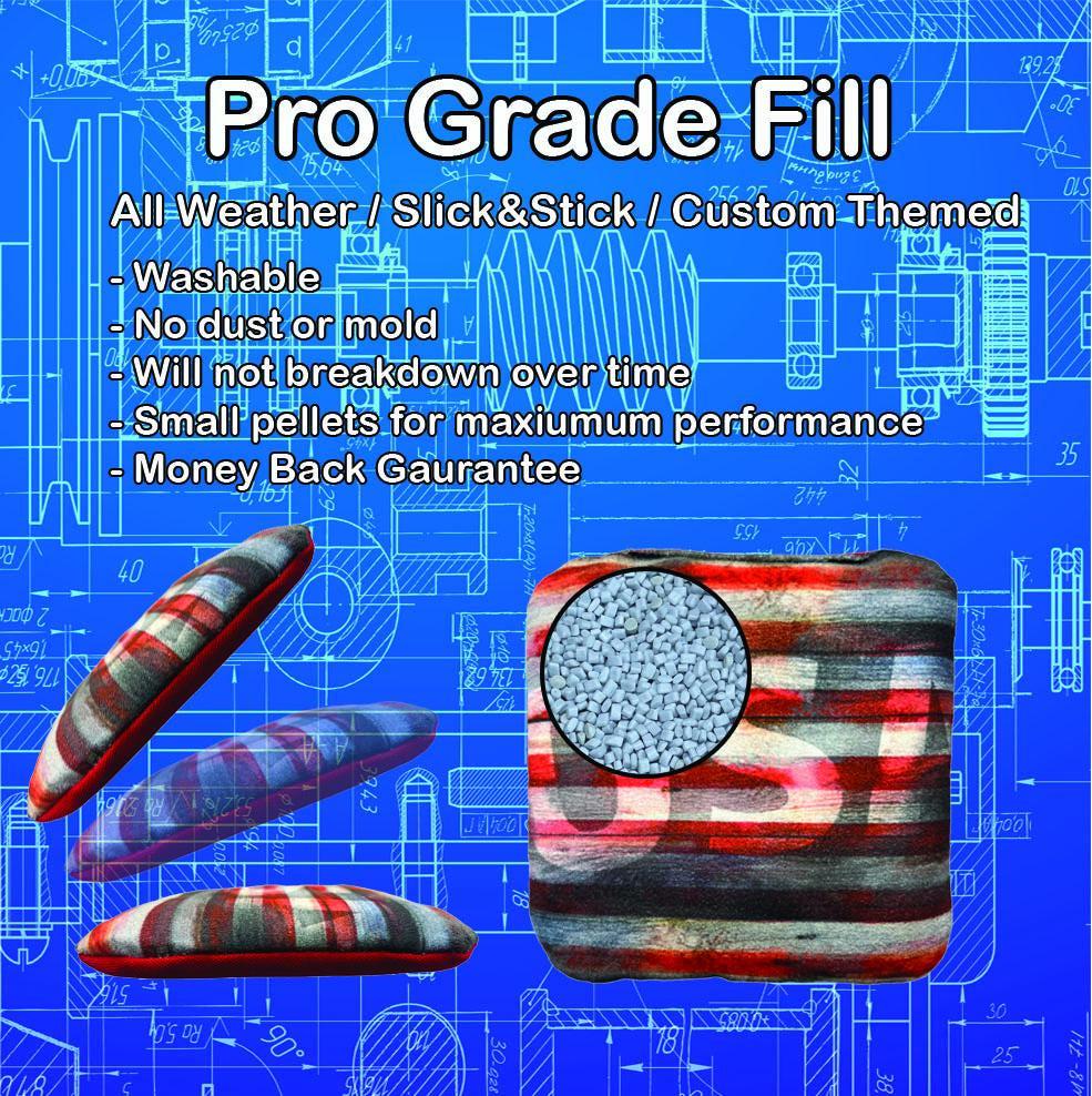 Brown Wood Pattern Striped Cornhole Boards