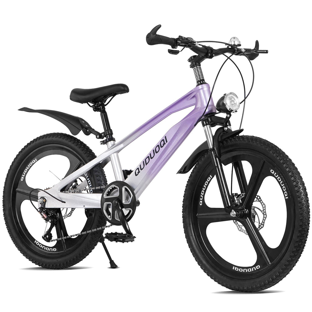 FKZNPJ 20 Inch Kids Mountain Bike, 7-Speed Youth Bicycle