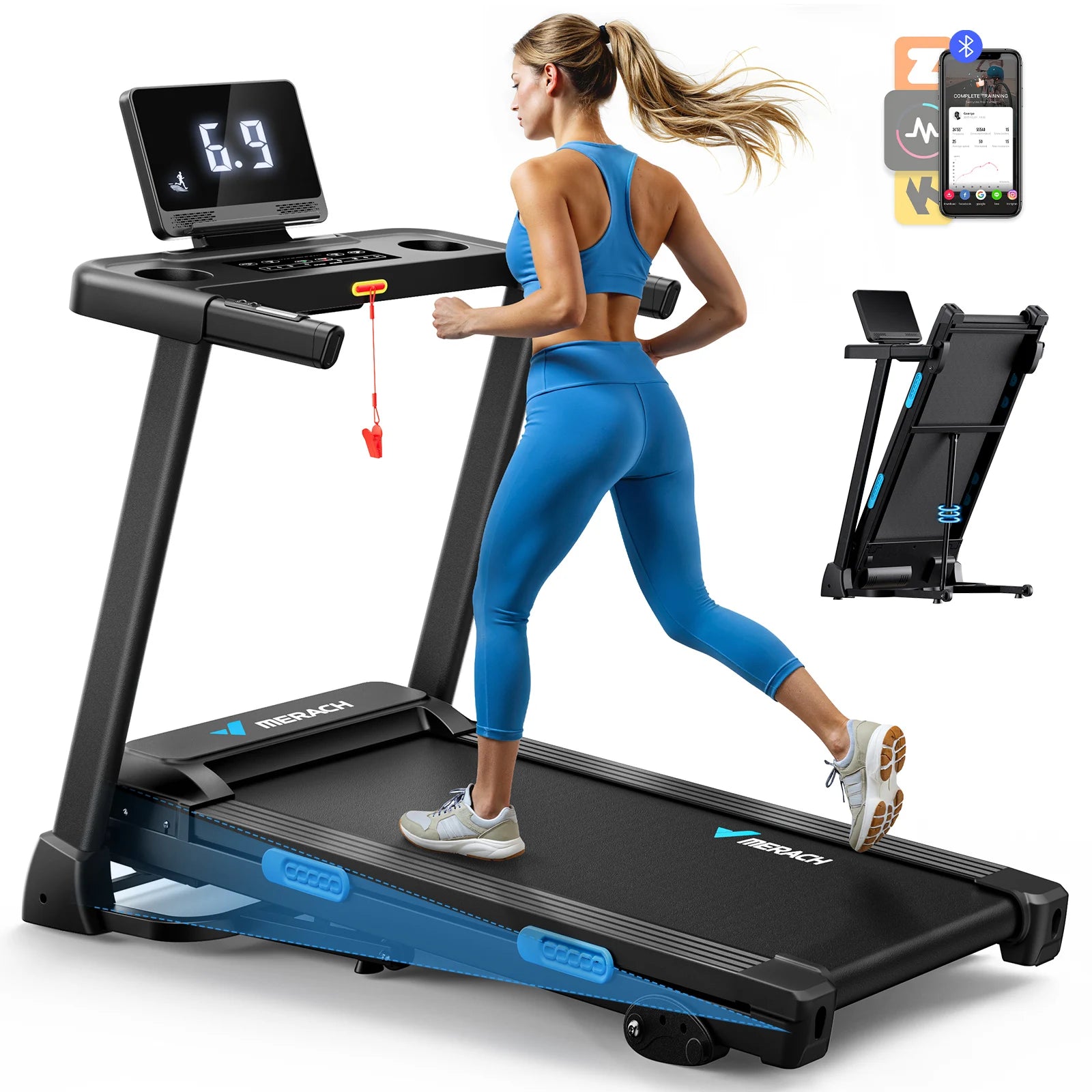 Foldable Double Deck Treadmill