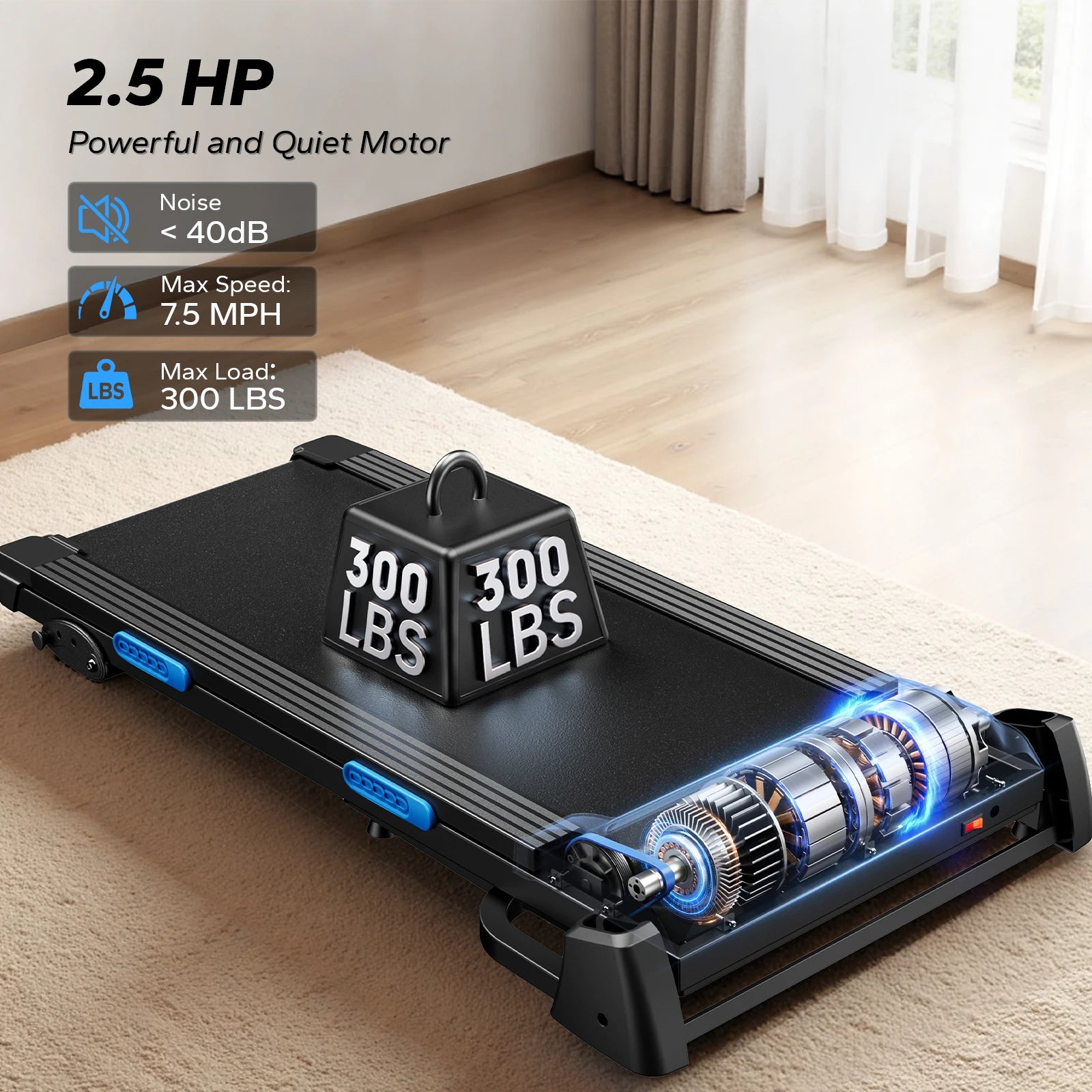 Foldable Double Deck Treadmill