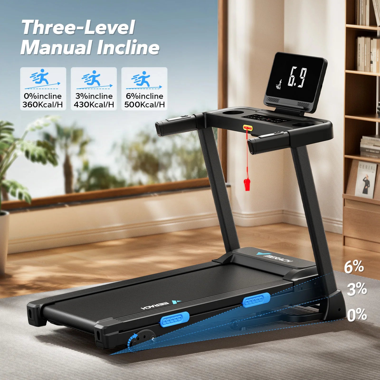 Foldable Double Deck Treadmill