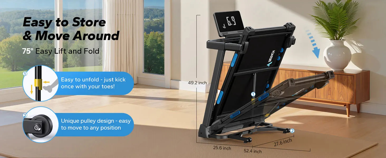 Foldable Double Deck Treadmill