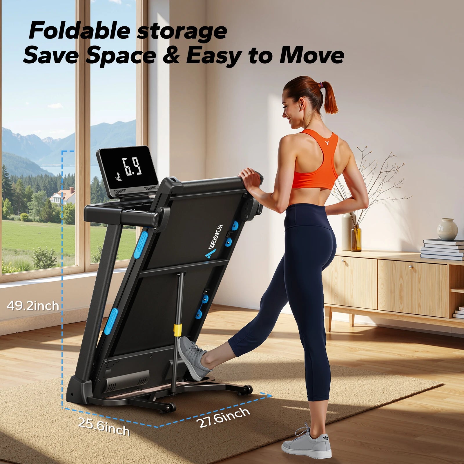 Foldable Double Deck Treadmill