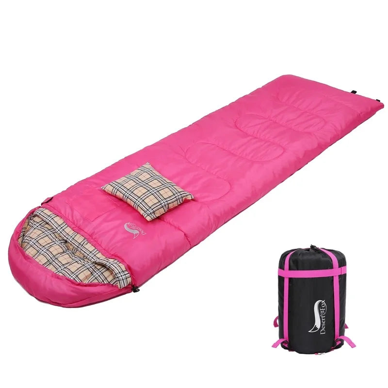Soft Flannel Sleeping Bags with Pillow
