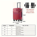 Carry On Luggage Hard Shell Spinner Suitcase USB TSA Lock Front Pocket Travel Bag