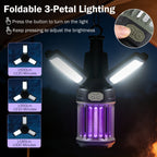 Outdoor Bug Zapper with Foldable Camping Lantern USB