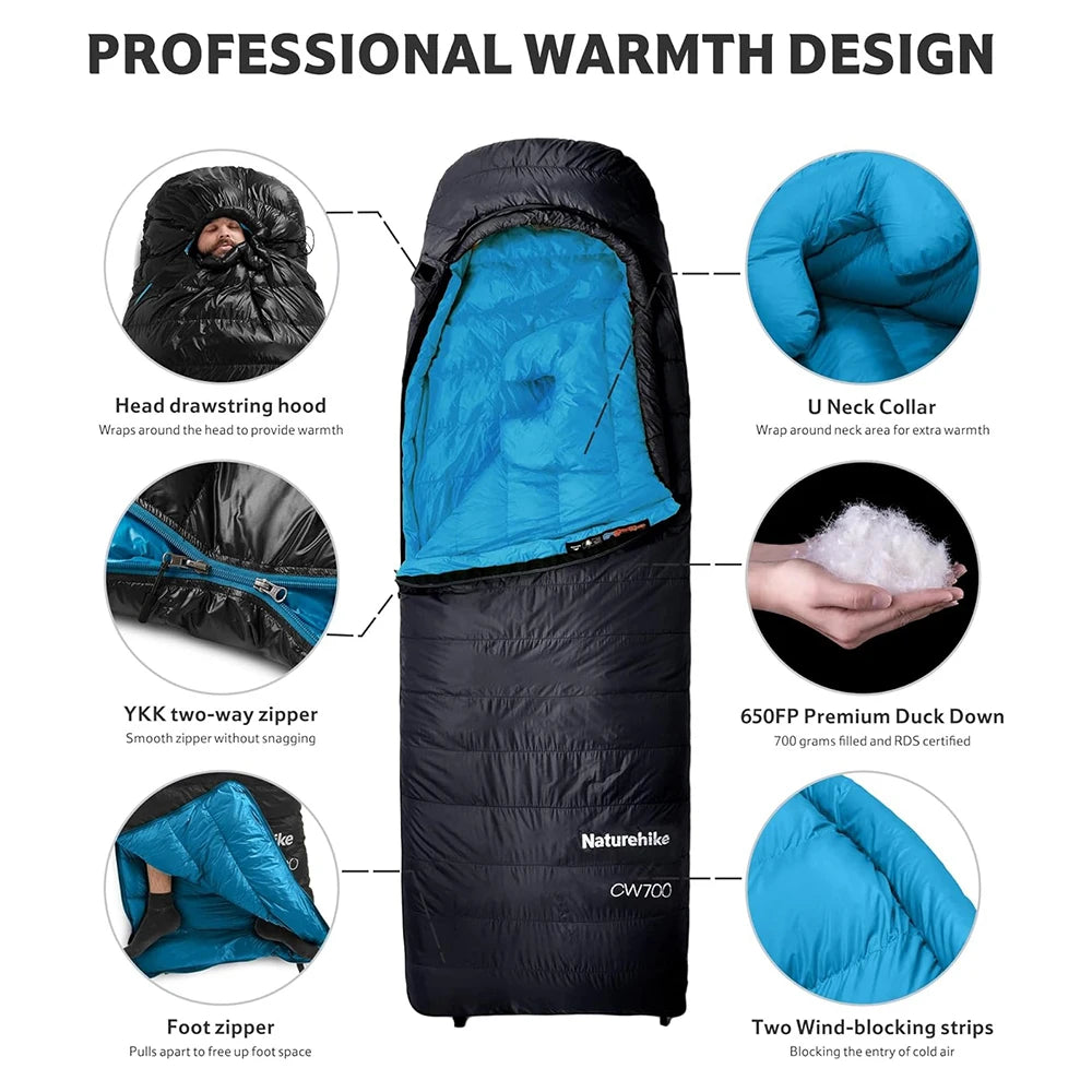 Ultralight Down Sleeping Bag for Adults