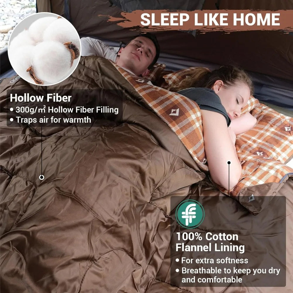 Double Sleeping Bag for Adults