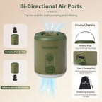 Naturehike Multi-function Air Pump Outdoor Mini Portable Fast Charge Air Pump For Inflatable Mat Travel Camping Pump