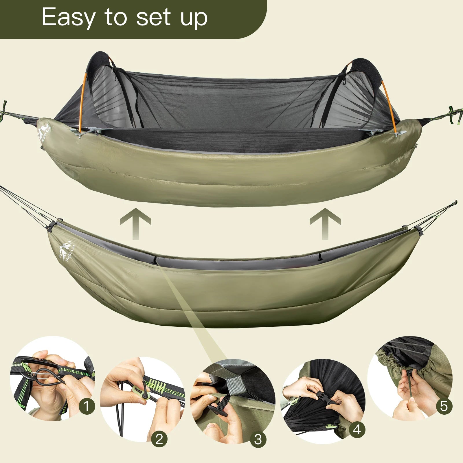 Night Cat Hammock Sleeping Bag
