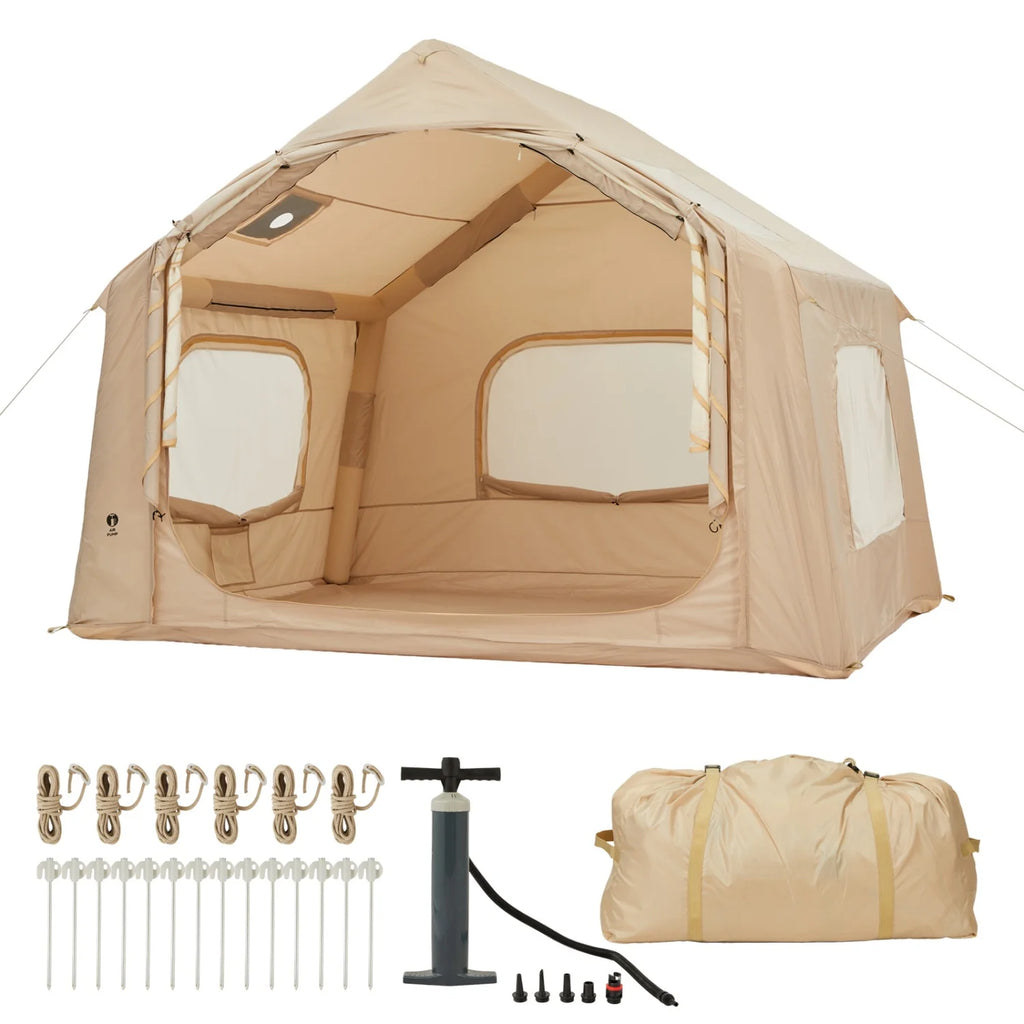 Large Inflatable Camping Tent for 4-6 Adults