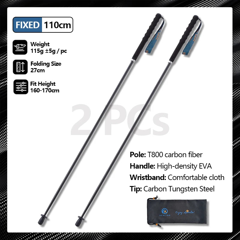 Carbon City Walking Running Sticks