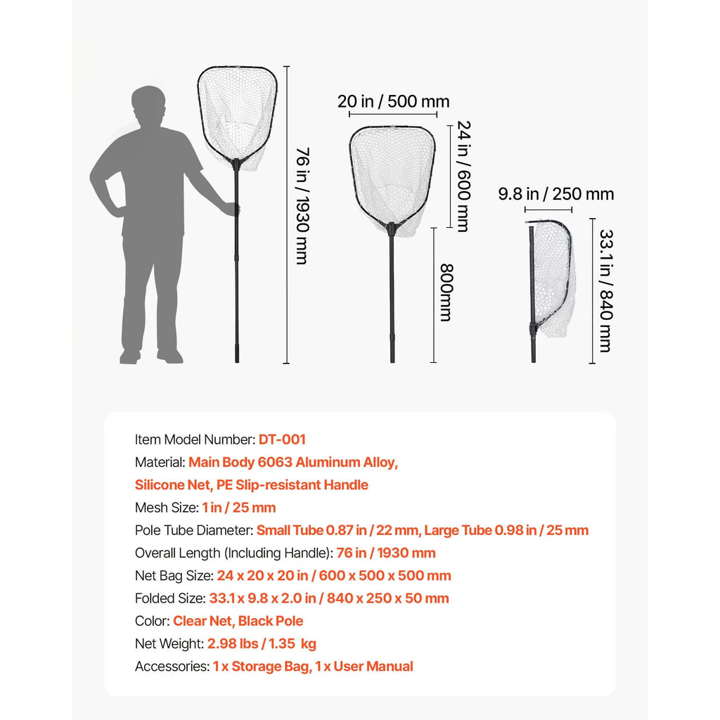 Foldable Fish Landing Nets