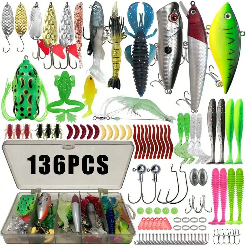 Multi-Bait Fishing Tackle Set,