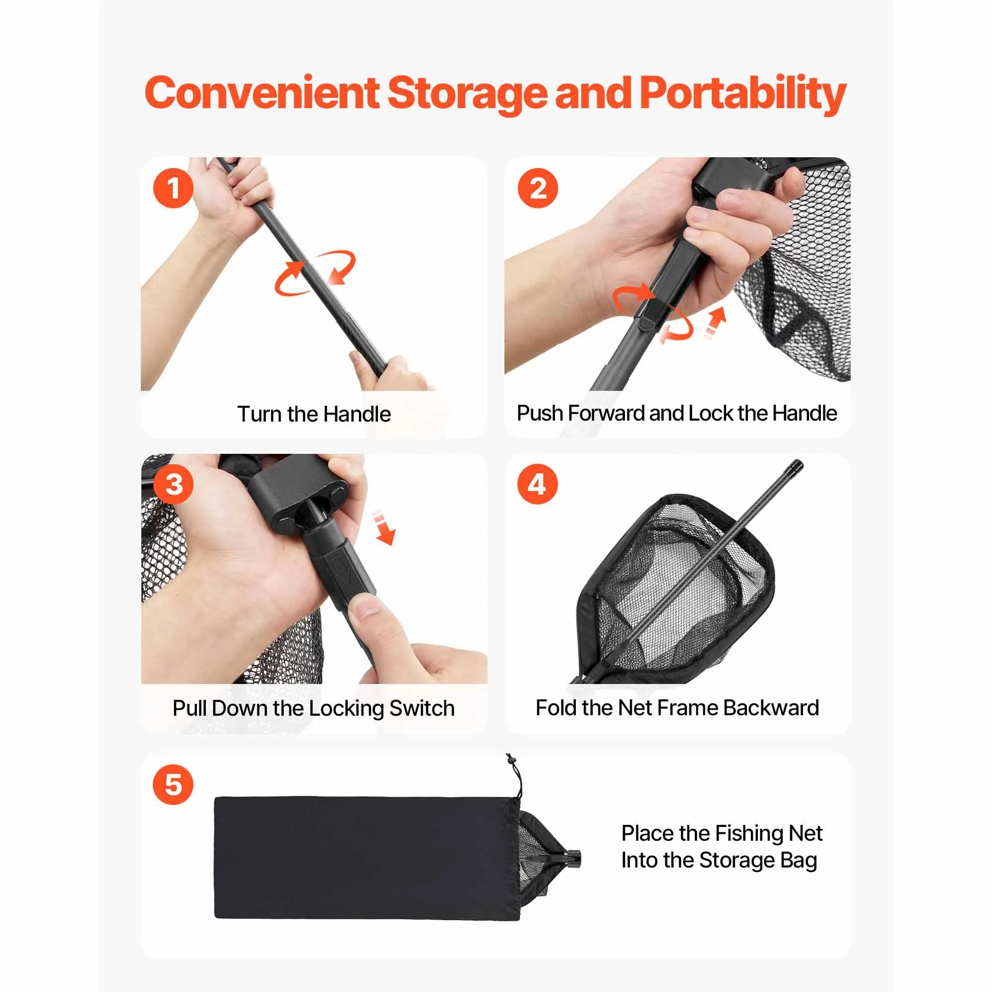 Foldable Fish Landing Nets