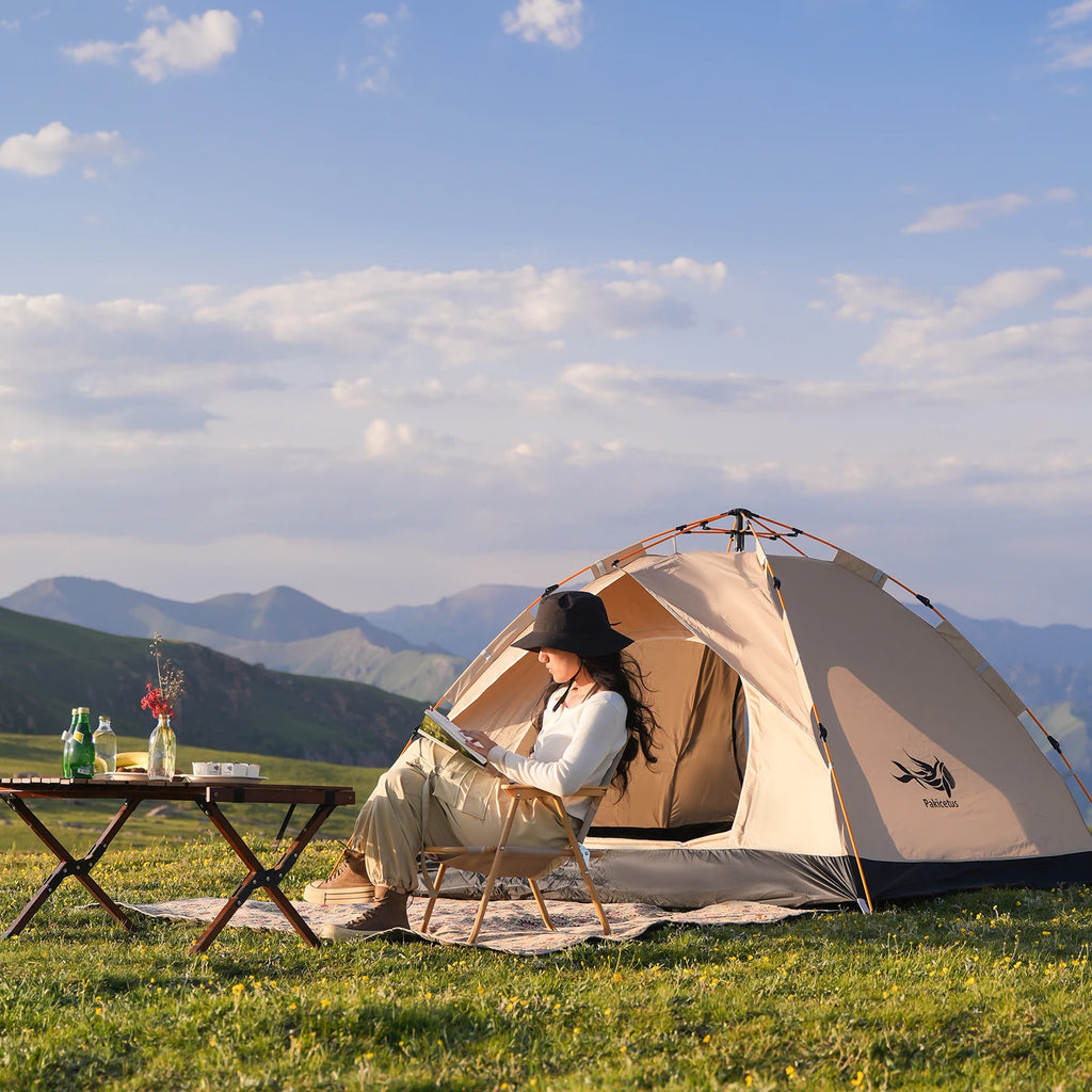 Portable 3-4 Person Instant Golden Tent