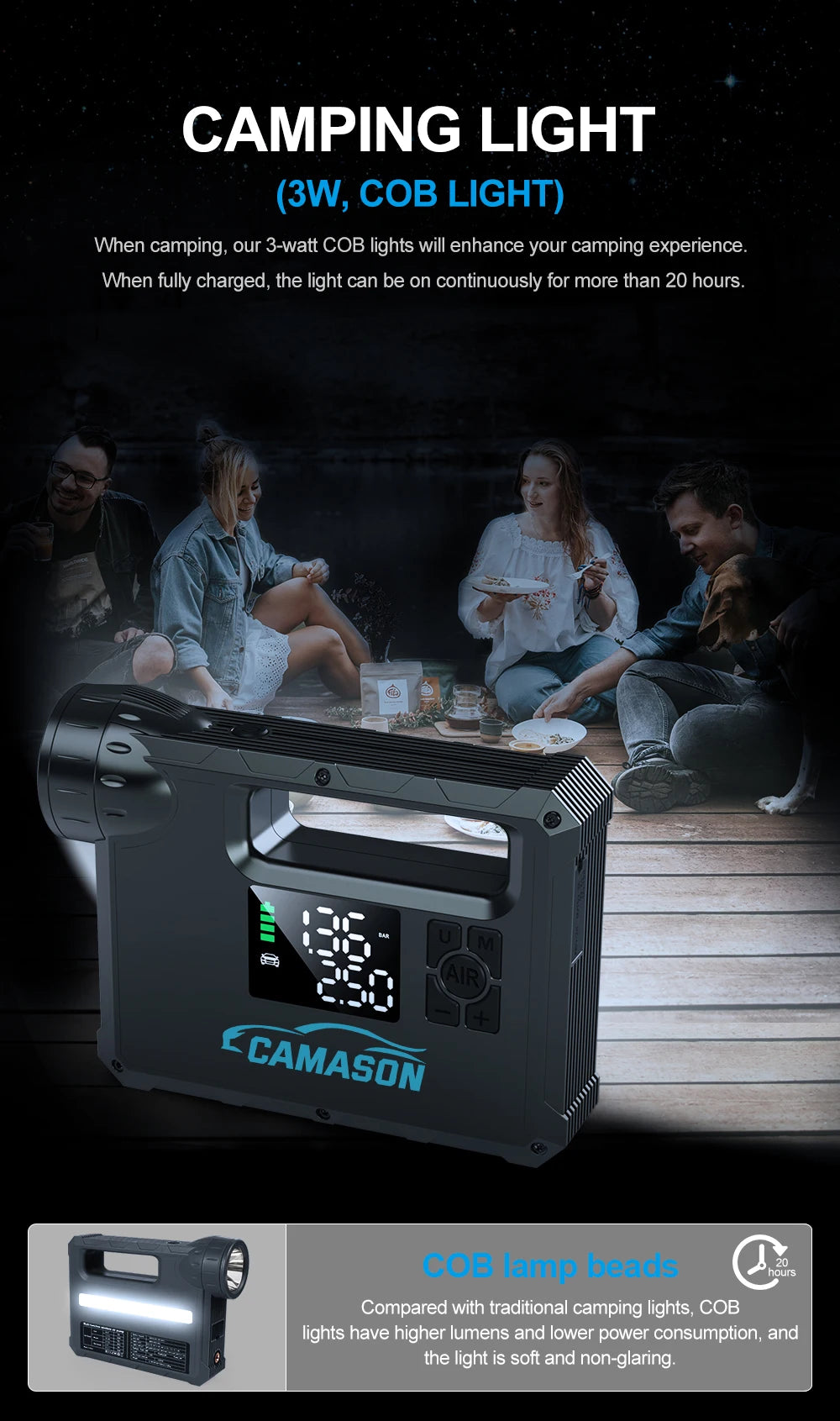 Portable Air Compressor & Battery Jump