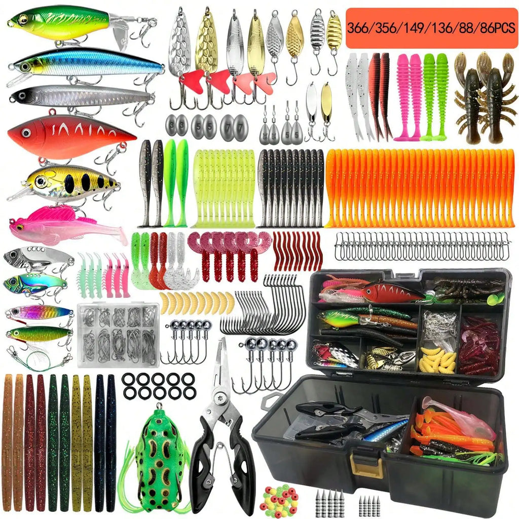 Multi-Bait Fishing Tackle Set,