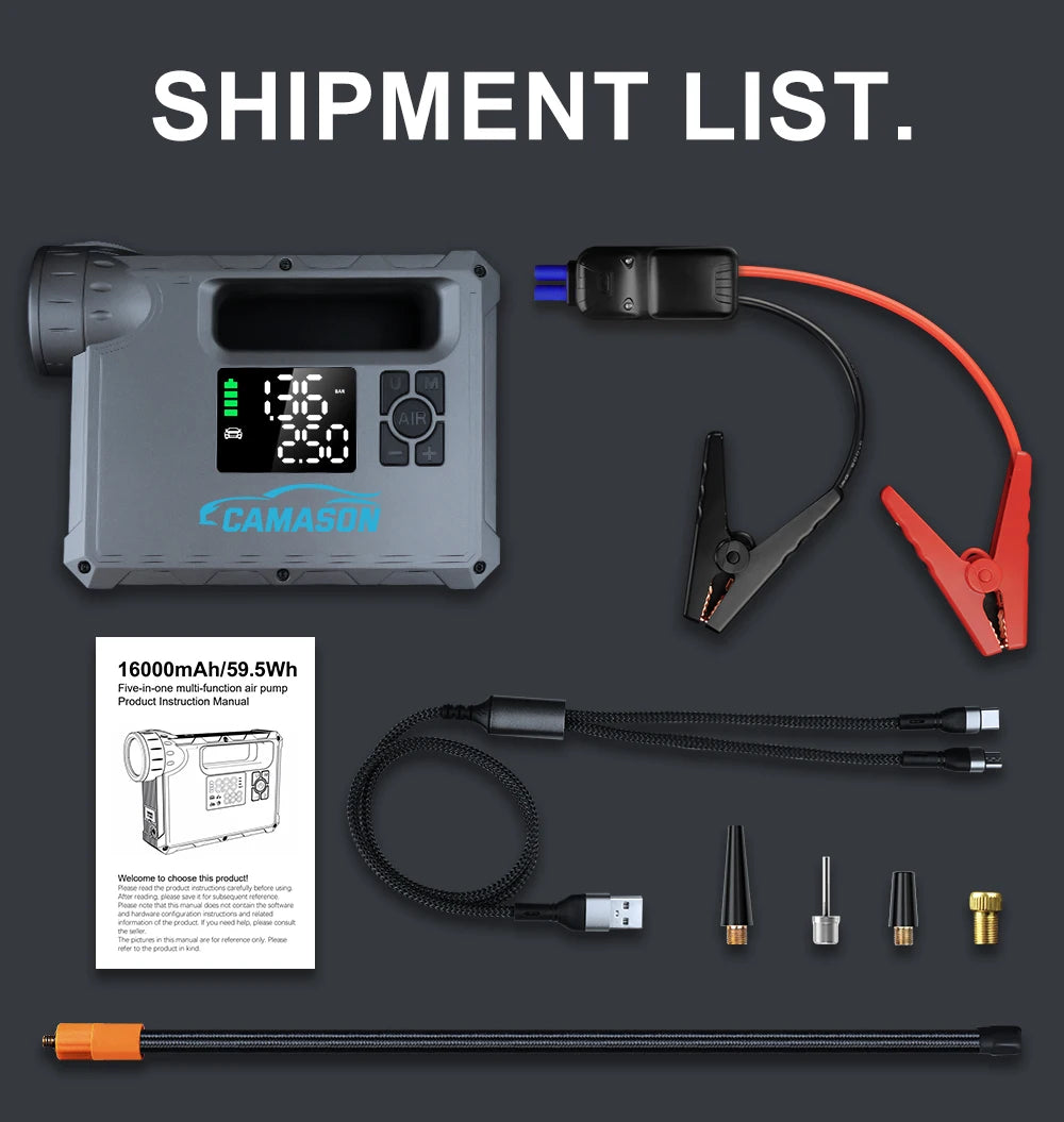 Portable Air Compressor & Battery Jump