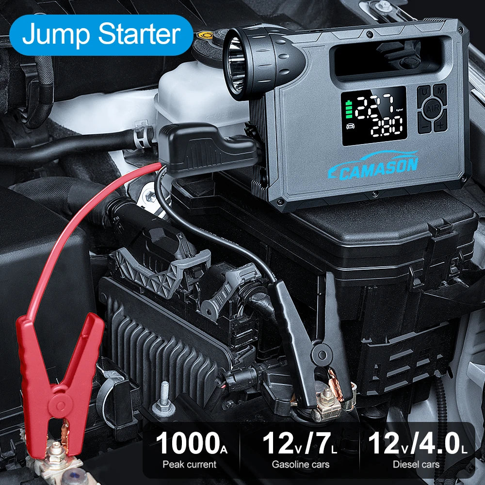 Portable Air Compressor & Battery Jump