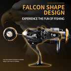 HM NEW Fishing Reel Spinning Reel Metal Reel Cup 10KG Max Drag Power Spinning Wheel High Speed Adapt to Any Water Body