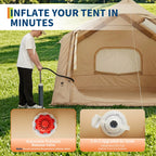 Large Inflatable Camping Tent for 4-6 Adults