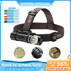 SOFIRN HS41 Headlamp 4000lm 21700 USB C Rechargeable with SST20 LED Torch Indicator with Magnetic Tail Flashlight