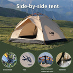 3-4 Person Instant Golden Tent -