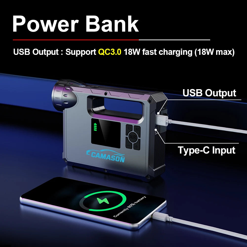 Portable Air Compressor & Battery Jump