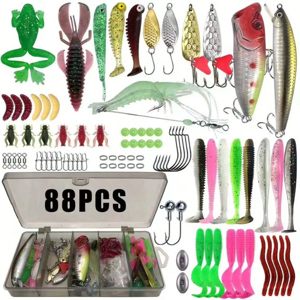 Multi-Bait Fishing Tackle Set,