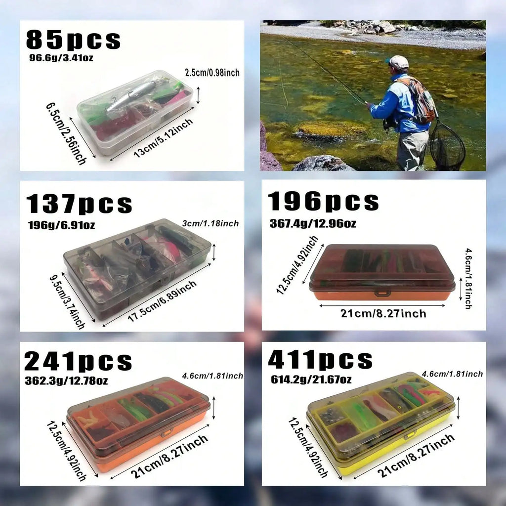 Fishing Lure Set With Box