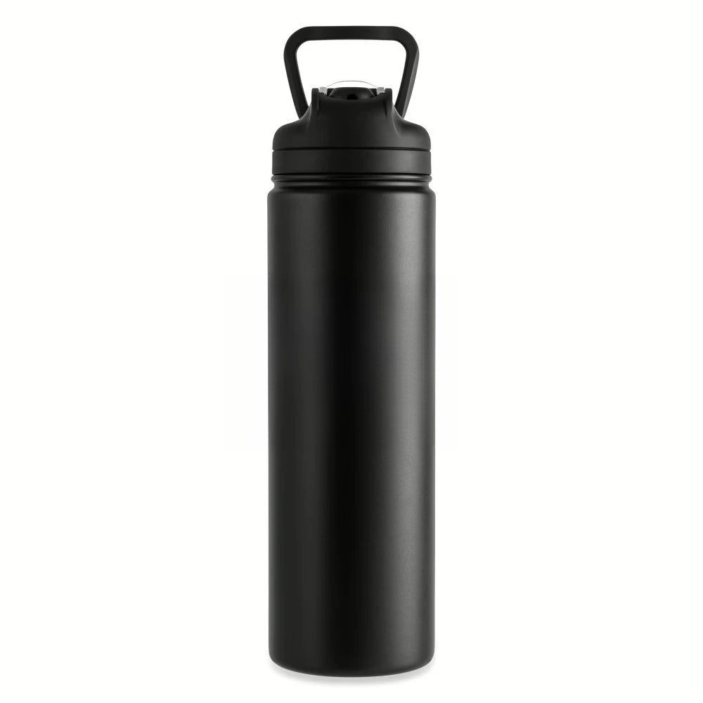 ICUTE-24 oz Stainless Steel Sip Water Bottle, Black,fashion Trend