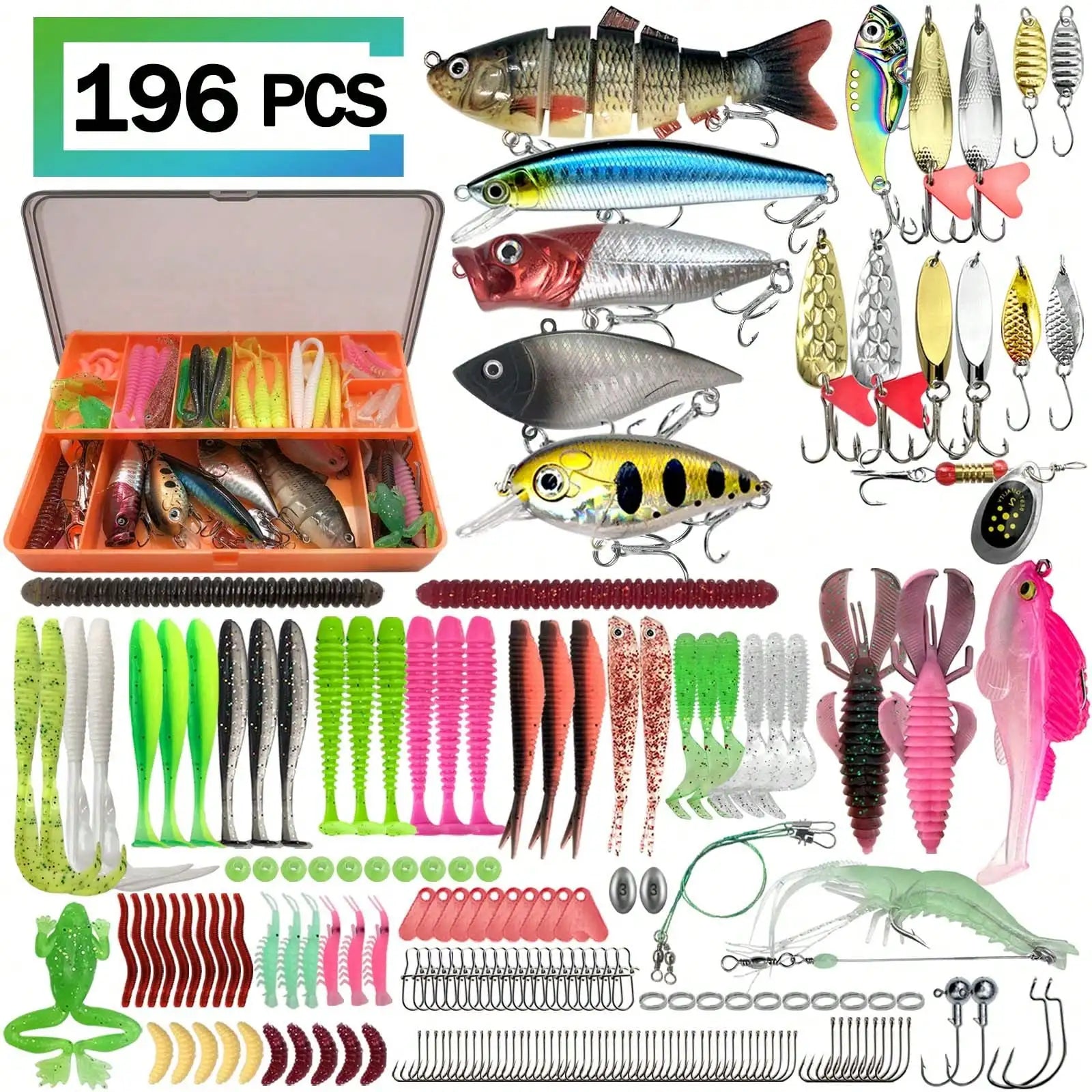 Fishing Lure Set With Box