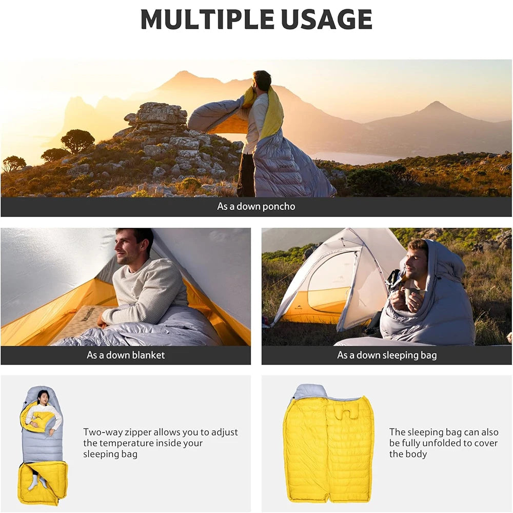 Ultralight Down Sleeping Bag for Adults