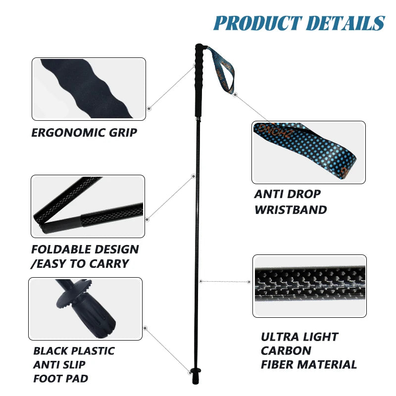 Carbon City Walking Running Sticks