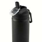 ICUTE-24 oz Stainless Steel Sip Water Bottle, Black,fashion Trend