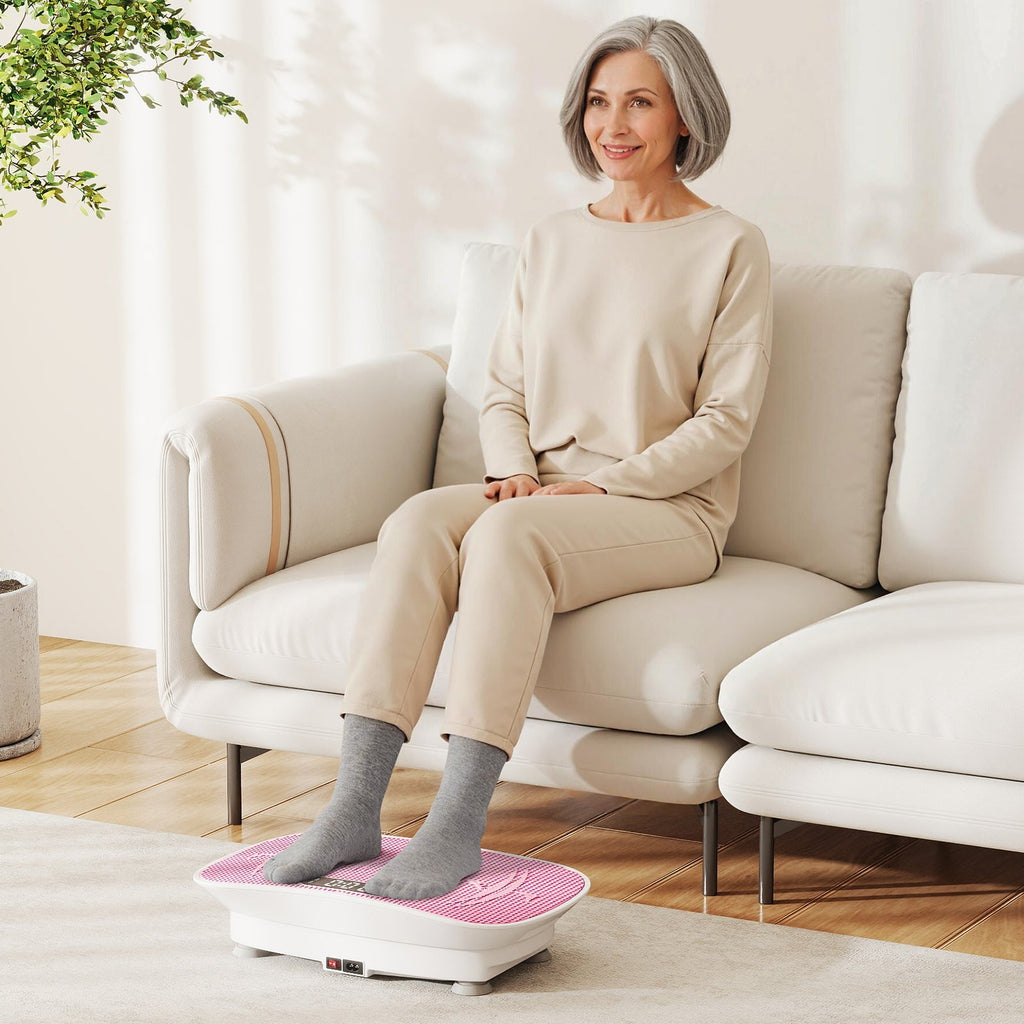 Vibration Plate Exercise Machine for Lymphatic Drainage and Weight Loss with 10 Speed Intensities