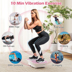 Vibration Plate Exercise Machine for Lymphatic Drainage and Weight Loss with 10 Speed Intensities