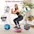 Vibration Plate Exercise Machine for Lymphatic Drainage and Weight Loss with 10 Speed Intensities