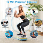 Vibration Plate Exercise Machine for Lymphatic Drainage and Weight Loss with 10 Speed Intensities