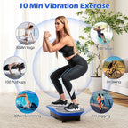 Vibration Plate Exercise Machine for Lymphatic Drainage and Weight Loss with 10 Speed Intensities