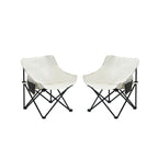 Portable Folding Camping Chairs With Carry Bag (Set of 2)