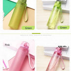 Durable Sports Cup Couple Water Cup Plastic Portable Drink Bottle Tarvel Outdoor Rope Water Bottle Juice Milk Cup Kitchen Water Cup