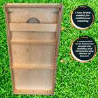 Brown Wood Pattern Striped Cornhole Boards