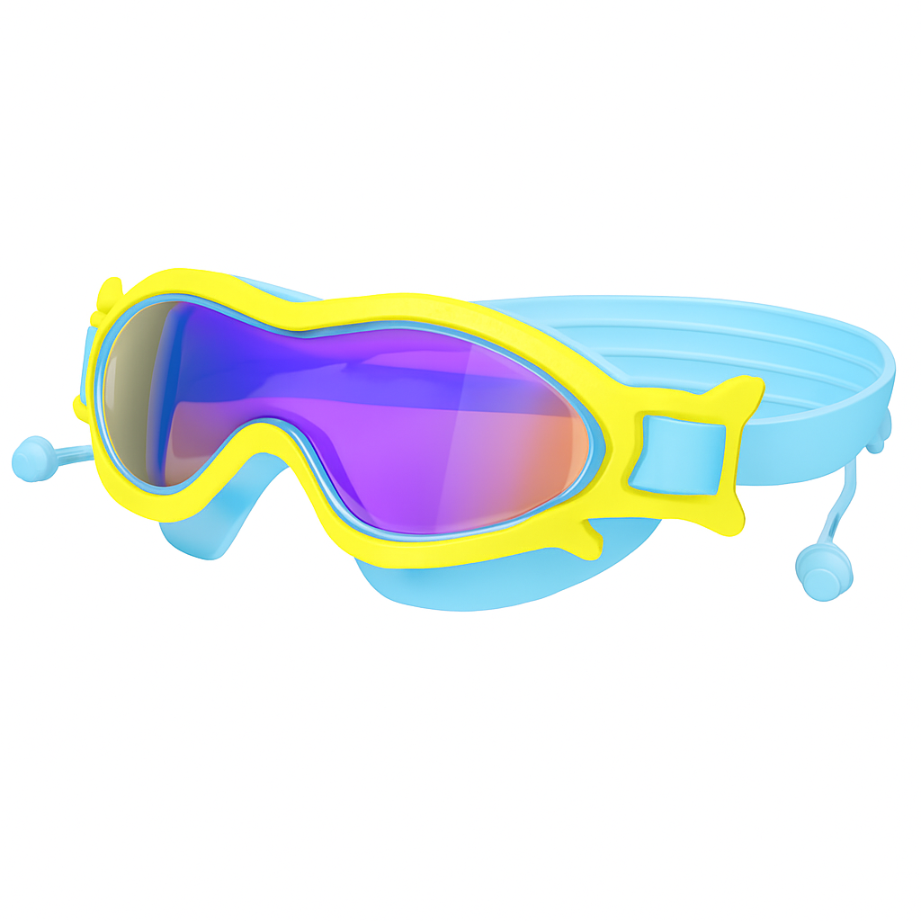 Kids Swim Goggles with Anti-Fog and UV Protection